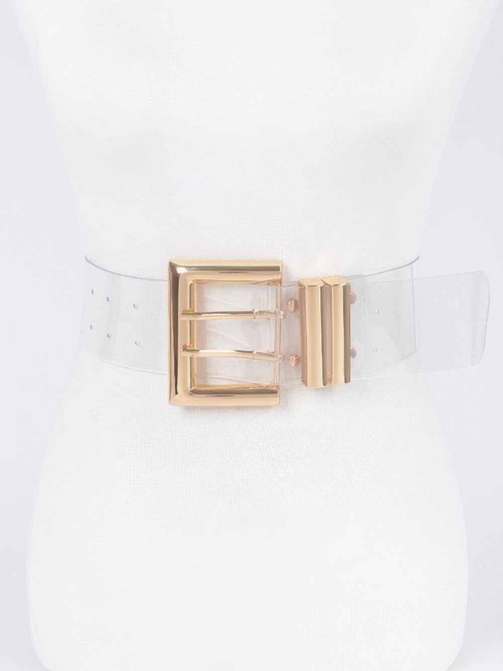 Metal Buckle Plus Size Elastic Belt